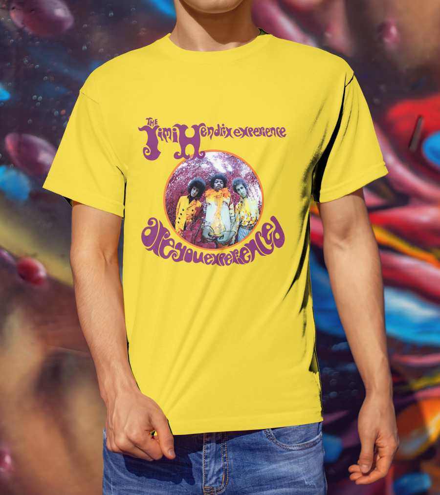 The Jimi Hendrix Experience Are You Experienced Psychedelic Band Image T-Shirt