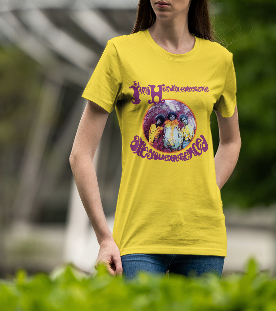The Jimi Hendrix Experience Are You Experienced Psychedelic Band Image T-Shirt