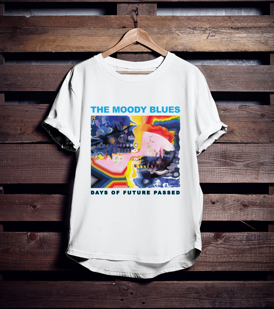 THE MOODY BLUES DAYS OF FUTURE PASSED Psychedelic Album Cover T-Shirt