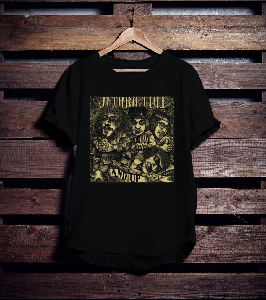 Jethro Tull Stand Up Band Members Album Cover Artwork T-Shirt