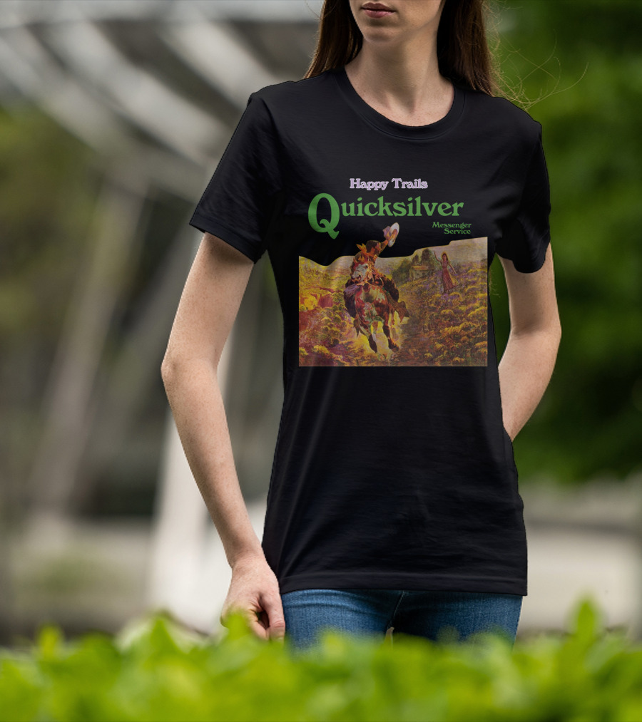 Happy Trails Quicksilver Messenger Service Cowboy Scene T-Shirt