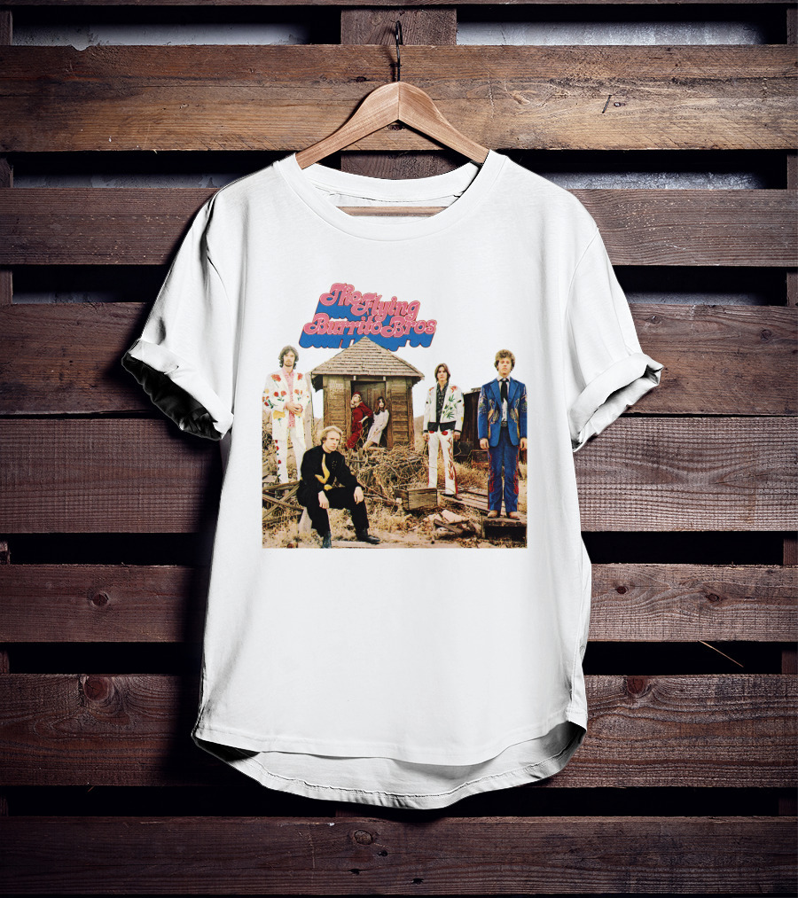 The Flying Burrito Bros The Gilded Palace Of Sin Album Cover Band Members In Colorful Suits T-Shirt