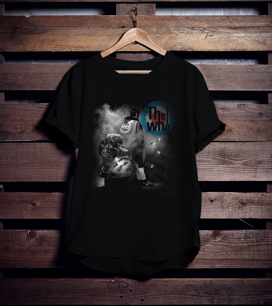 The Who Quadrophenia Mod Scene Vespa Scooters Rock Album Art T-Shirt