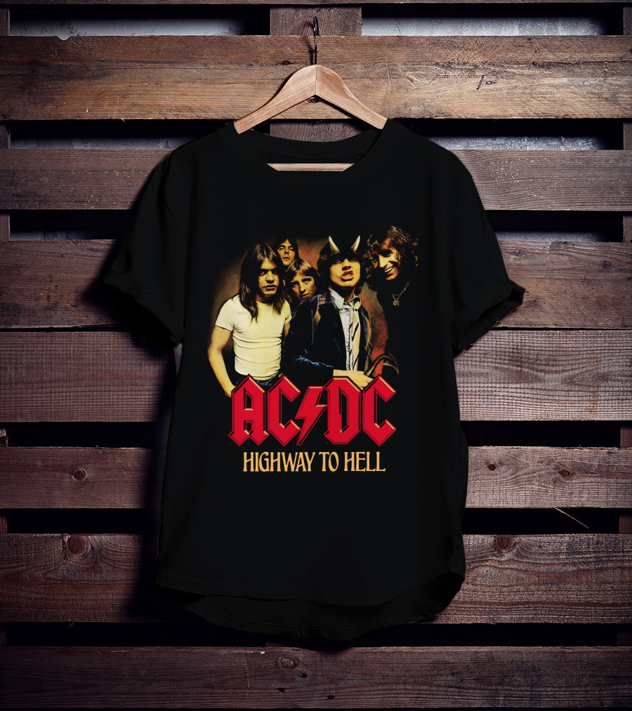 Acdc Highway To Hell Band Members T-Shirt