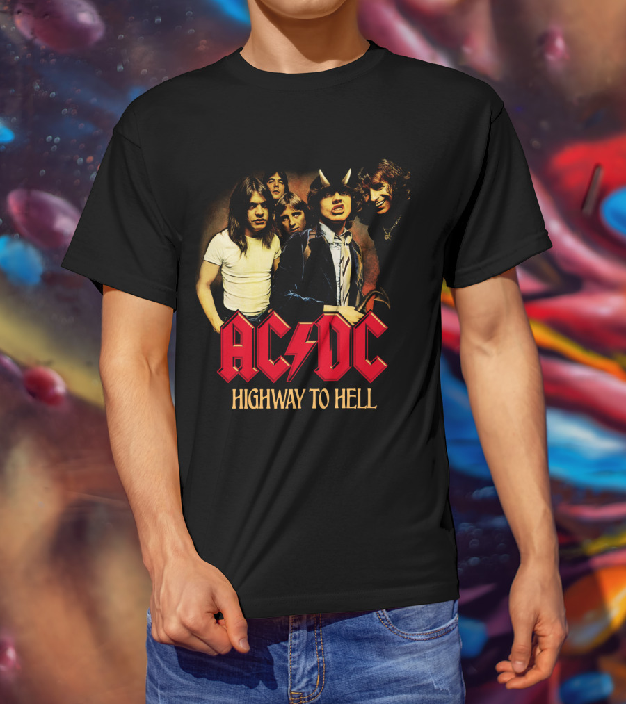 Acdc Highway To Hell Band Members T-Shirt