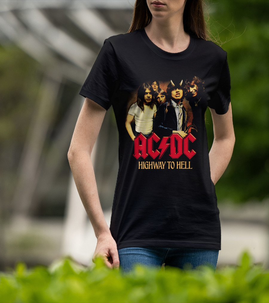 Acdc Highway To Hell Band Members T-Shirt
