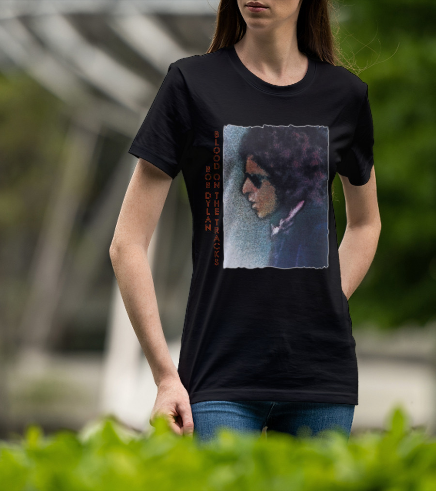 Bob Dylan Blood On The Tracks Album Cover T-Shirt
