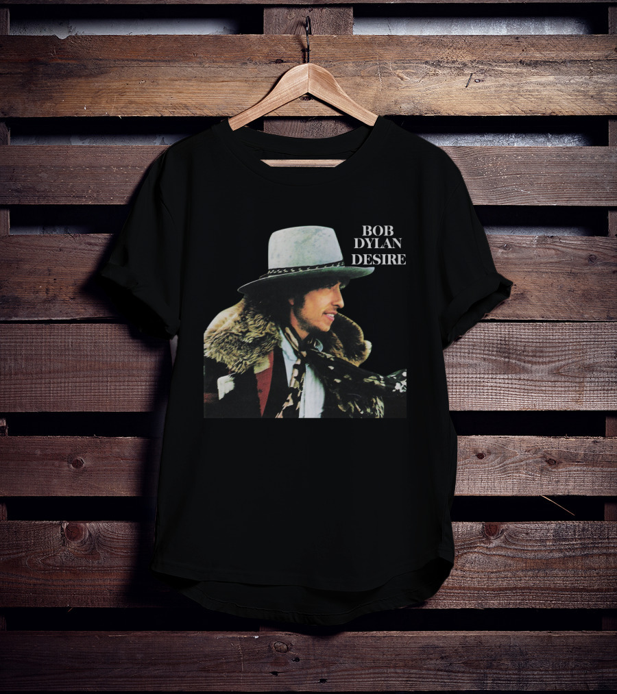 Bob Dylan Desire Fur Coat Hat 1976 Album Cover T-Shirt