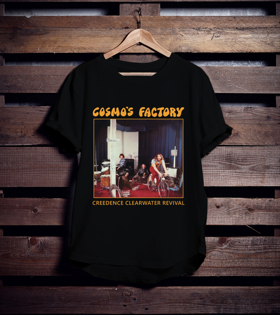 Creedence Clearwater Revival Cosmo's Factory Album 1970 Band Photo T-Shirt