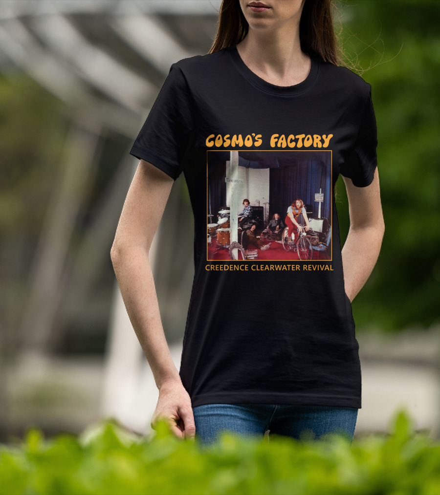 Creedence Clearwater Revival Cosmo's Factory Album 1970 Band Photo T-Shirt