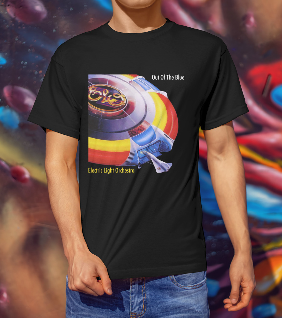 ELO Electric Light Orchestra Out Of The Blue Spaceship T-Shirt