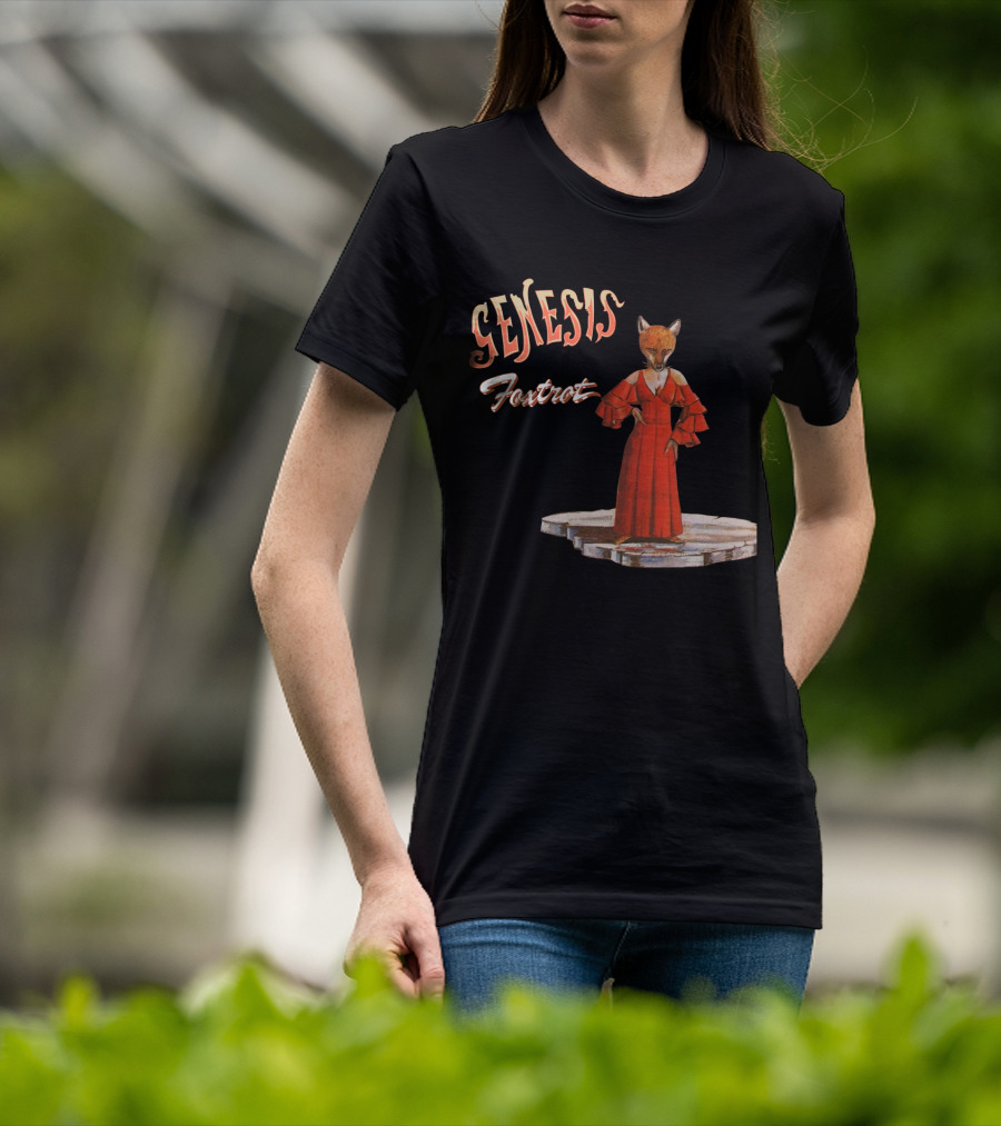 Genesis Fox In Red Dress Foxtrot T-Shirt