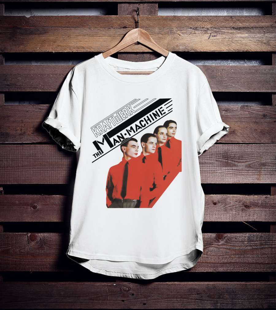 Kraftwerk The Man Machine Album Art Red Outfit Quartet T-Shirt