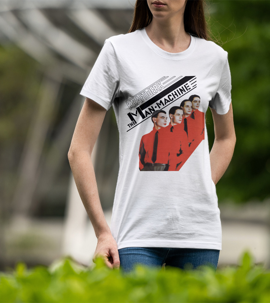 Kraftwerk The Man Machine Album Art Red Outfit Quartet T-Shirt