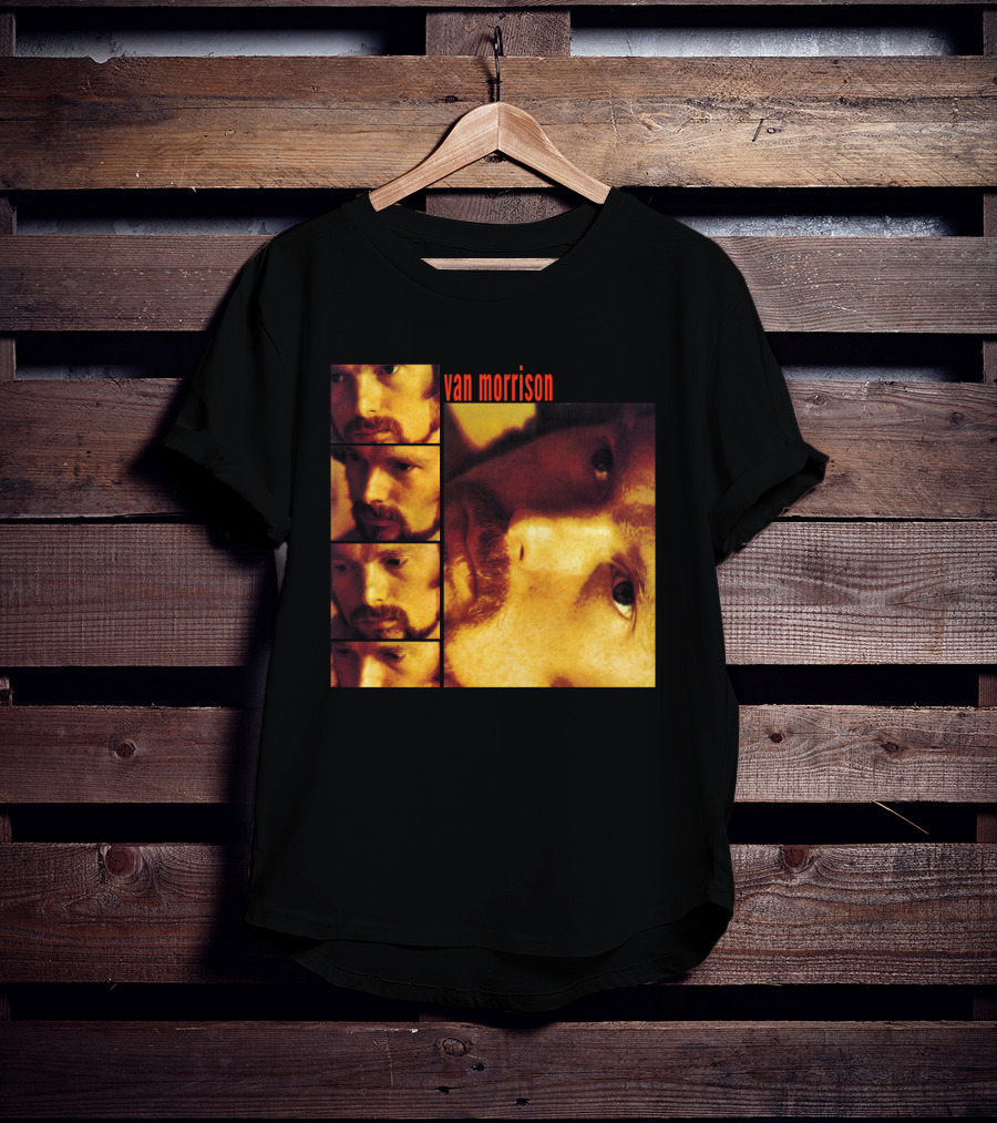 Van Morrison Moondance 1970 Album Cover Multiple Portraits T-Shirt