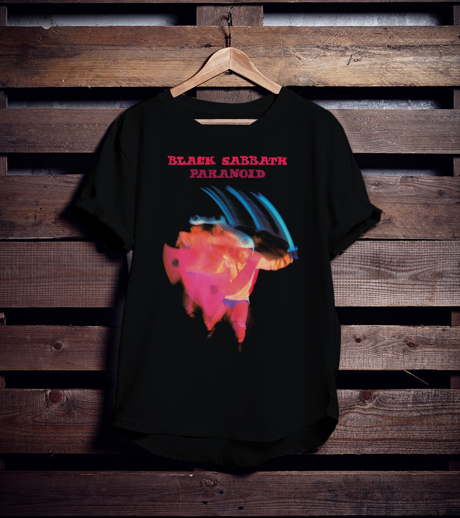 Black Sabbath Paranoid 1970 Album Cover T-Shirt