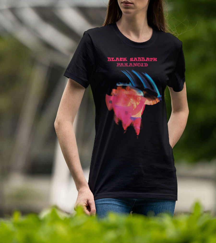 Black Sabbath Paranoid 1970 Album Cover T-Shirt