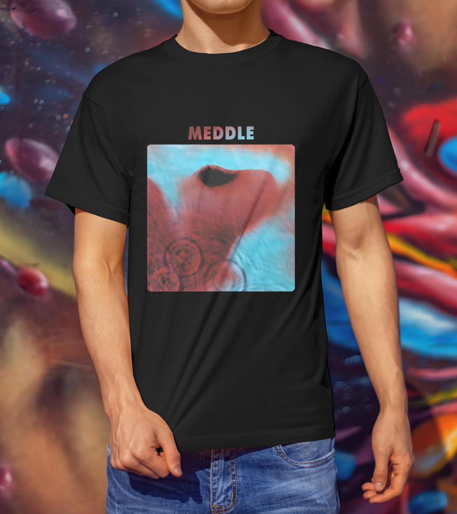 Meddle Pink Floyd 1971 Album Cover Art Ripples And Ear Theme T-Shirt