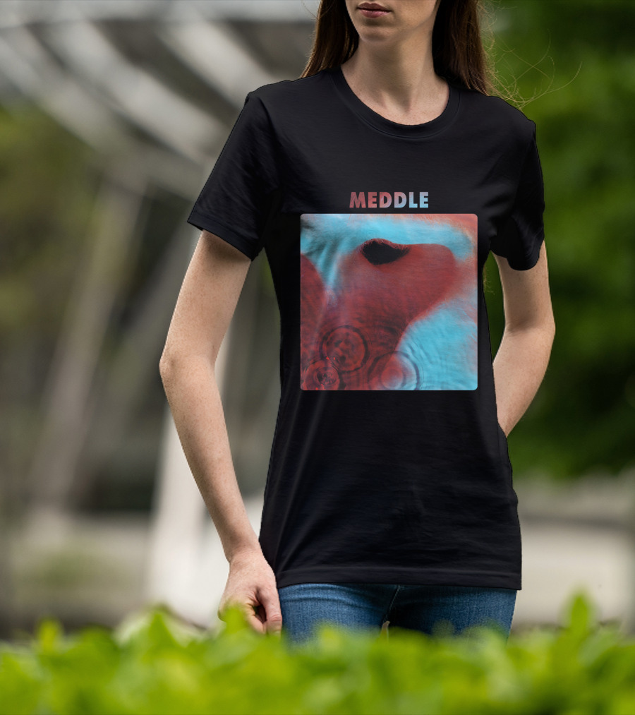 Meddle Pink Floyd 1971 Album Cover Art Ripples And Ear Theme T-Shirt
