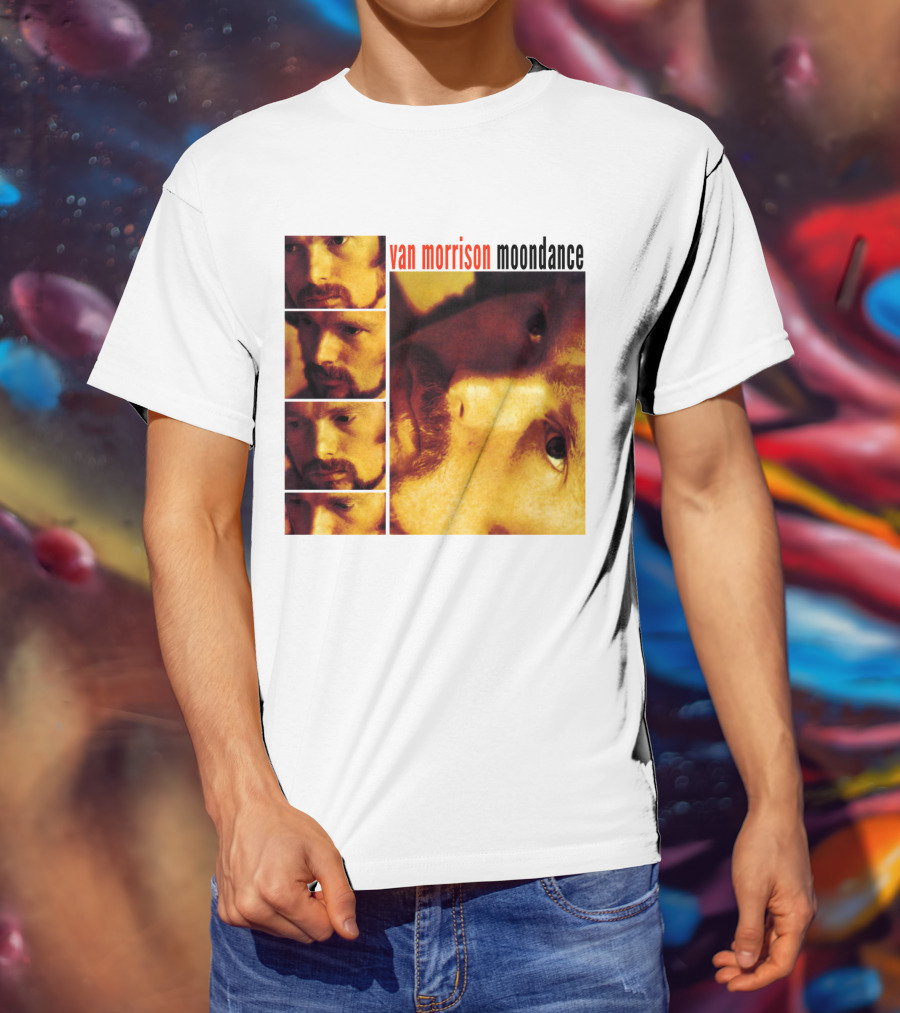 Van Morrison Moondance 1970 Album Cover T-Shirt