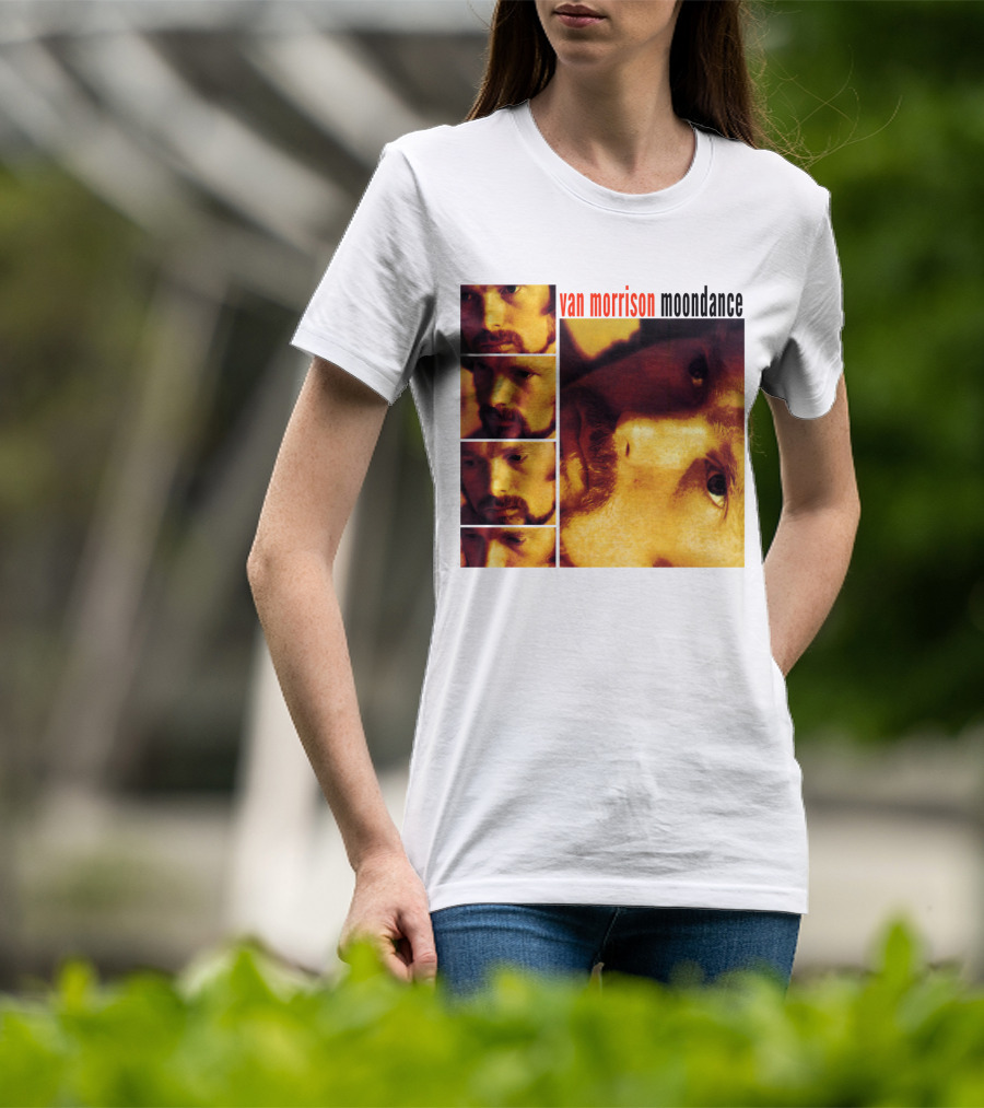 Van Morrison Moondance 1970 Album Cover T-Shirt