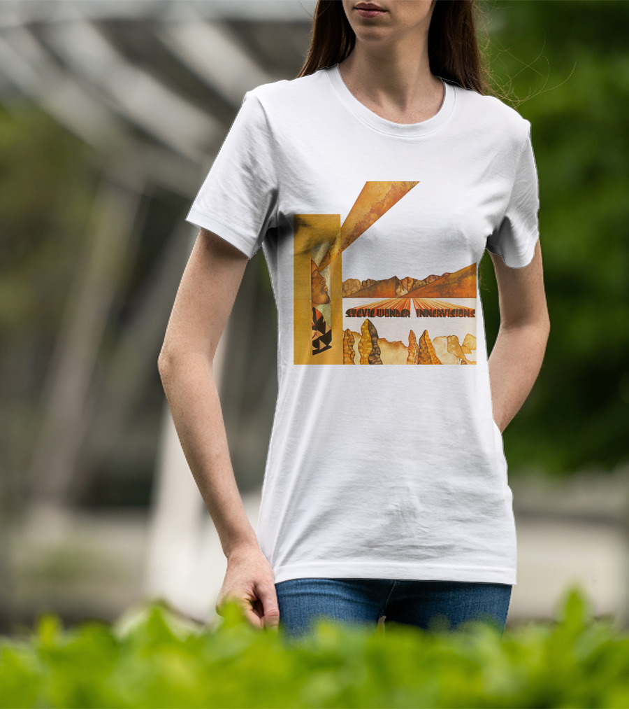 Stevie Wonder Innervisions Album Art Landscape Motif T-Shirt