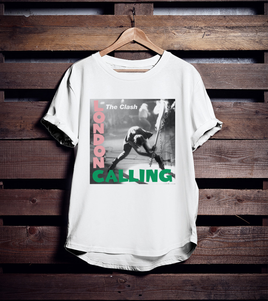 The Clash London Calling Iconic Album Cover Punk Rock Legends T-Shirt