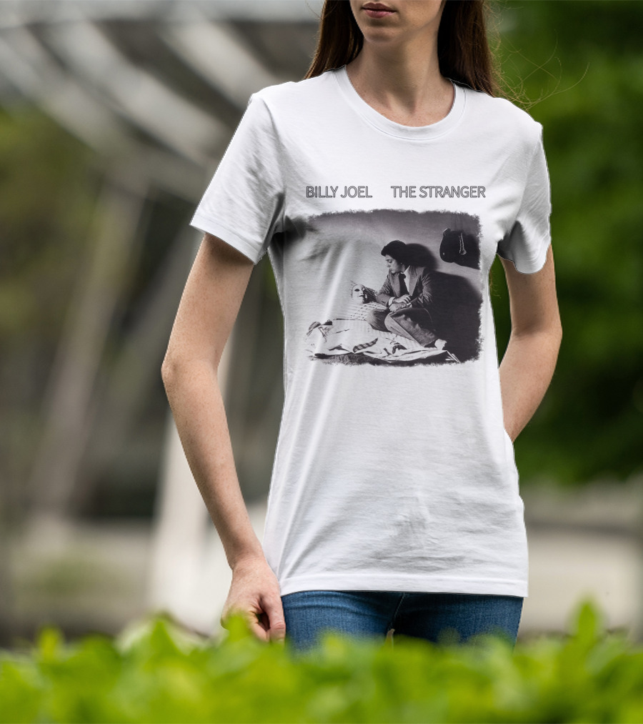Billy Joel The Stranger Album Cover Sitting On Bed With Mask T-Shirt
