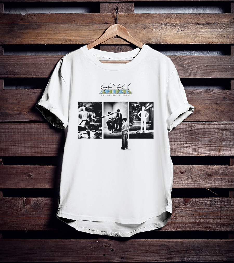 Genesis The Lamb Lies Down On Broadway Vintage Album Cover Montage T-Shirt