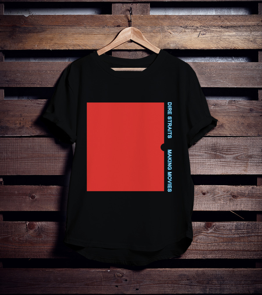 Dire Straits Making Movies Album Cover Red Rectangle T-Shirt
