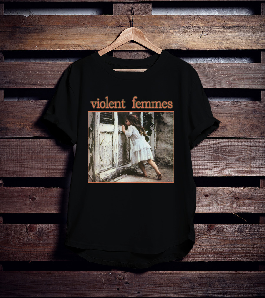 Violent Femmes Child Peeking Through Doorway Album Cover T-Shirt