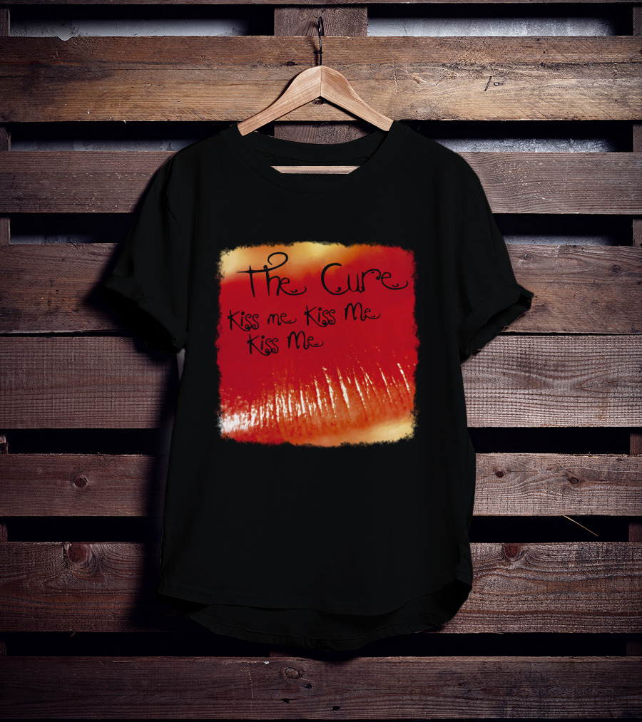 The Cure Kiss Me Kiss Me Kiss Me Red Lips T-Shirt