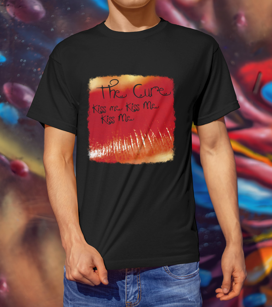 The Cure Kiss Me Kiss Me Kiss Me Red Lips T-Shirt