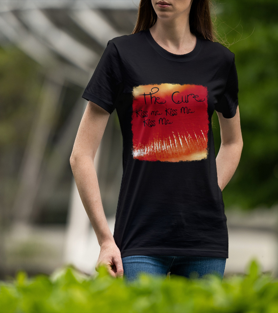 The Cure Kiss Me Kiss Me Kiss Me Red Lips T-Shirt