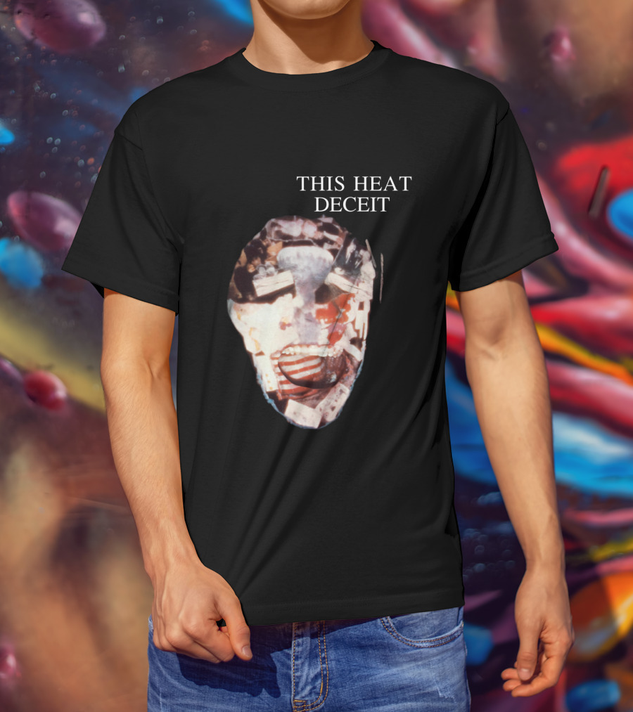 This Heat Deceit Mask Collage T-Shirt