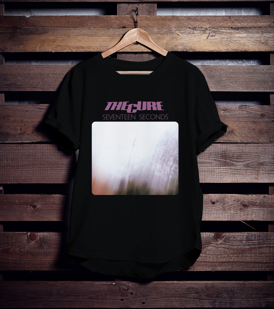 The Cure Seventeen Seconds Blurred Trees Album Cover T-Shirt