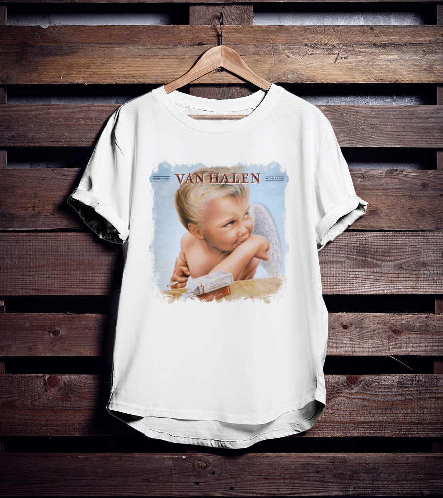 Van Halen 1984 Baby Angel Smoking Album Cover T-Shirt