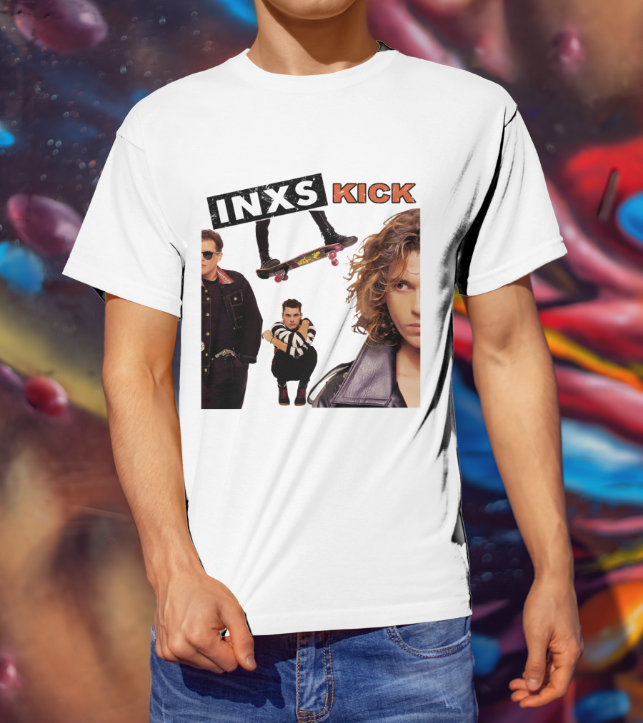Inxs Kick Skateboard Punk Style T-Shirt