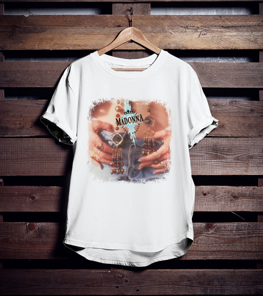 Madonna Like A Prayer Jewelry And Denim Iconic Style Fashion T-Shirt