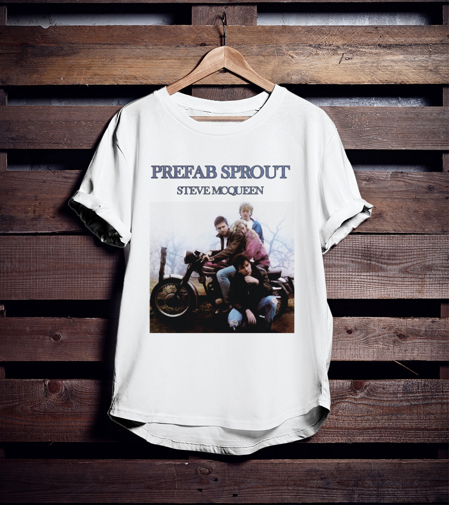 Prefab Sprout Steve McQueen Motorcycle Group Image T-Shirt
