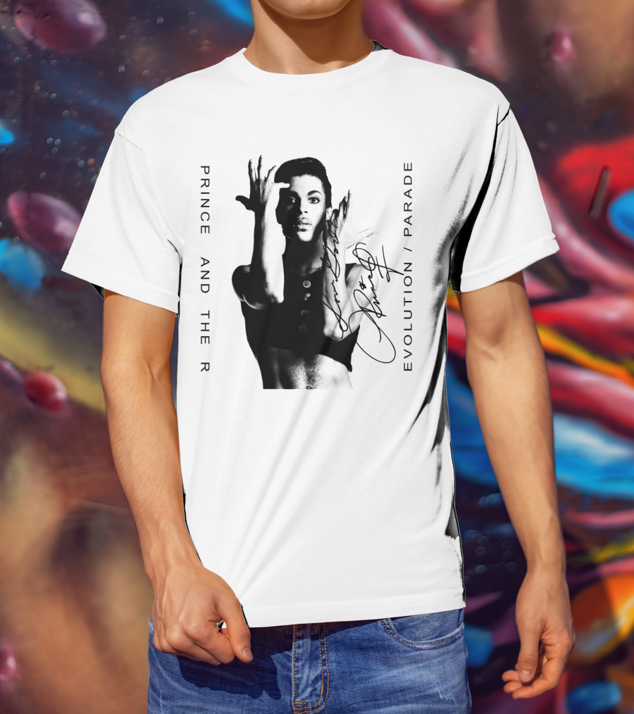 Prince And The Revolution Parade Signed Album Cover T-Shirt