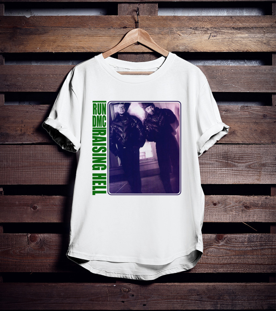 Run Dmc Raising Hell 1986 Music Album Hip Hop Legends T-Shirt