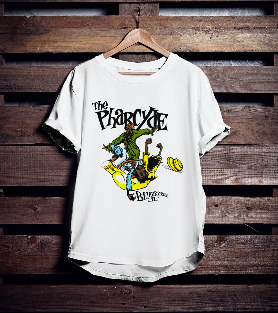 The Pharcyde Bizarre Ride Ii Cartoon Characters On Yellow Car T-Shirt