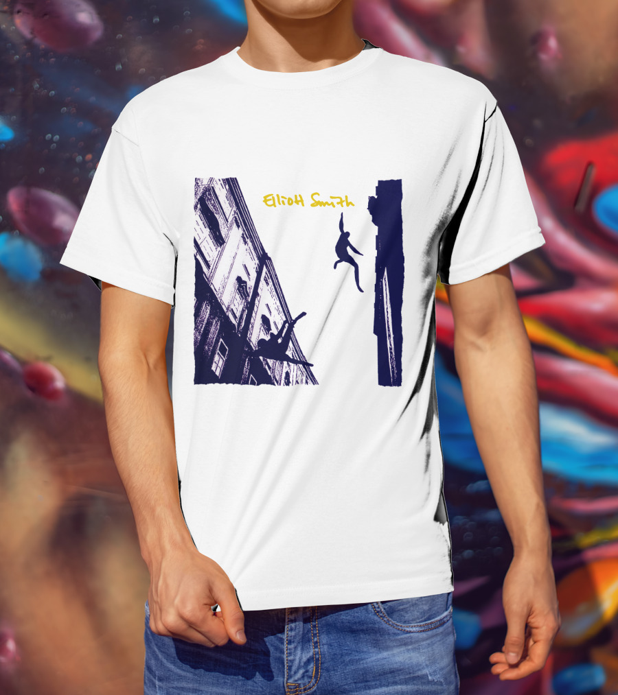 Elliott Smith Leaping Figures Urban Scene T-Shirt