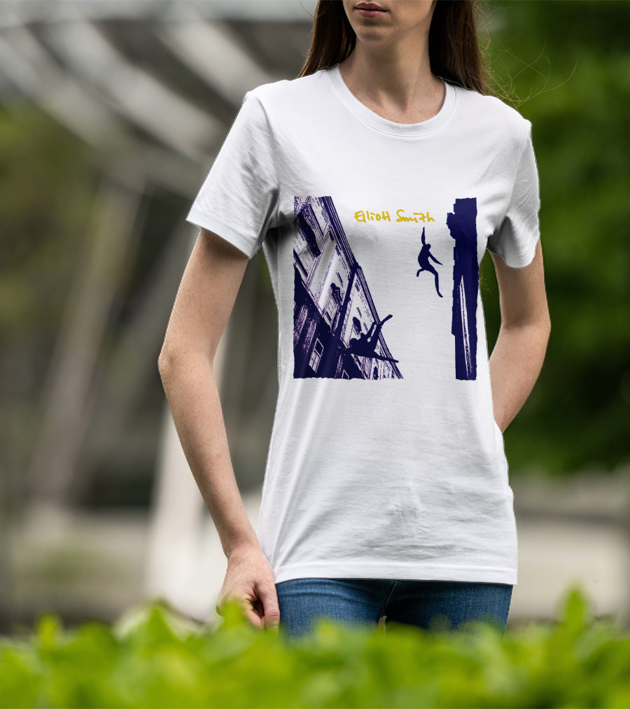 Elliott Smith Leaping Figures Urban Scene T-Shirt