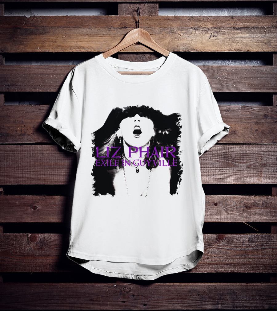 Liz Phair Exile In Guyville Bold Monochrome Portrait With Necklace T-Shirt