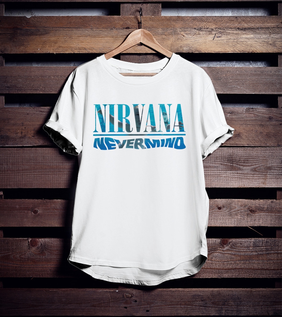 Nirvana Nevermind Album Cover Textured T-Shirt
