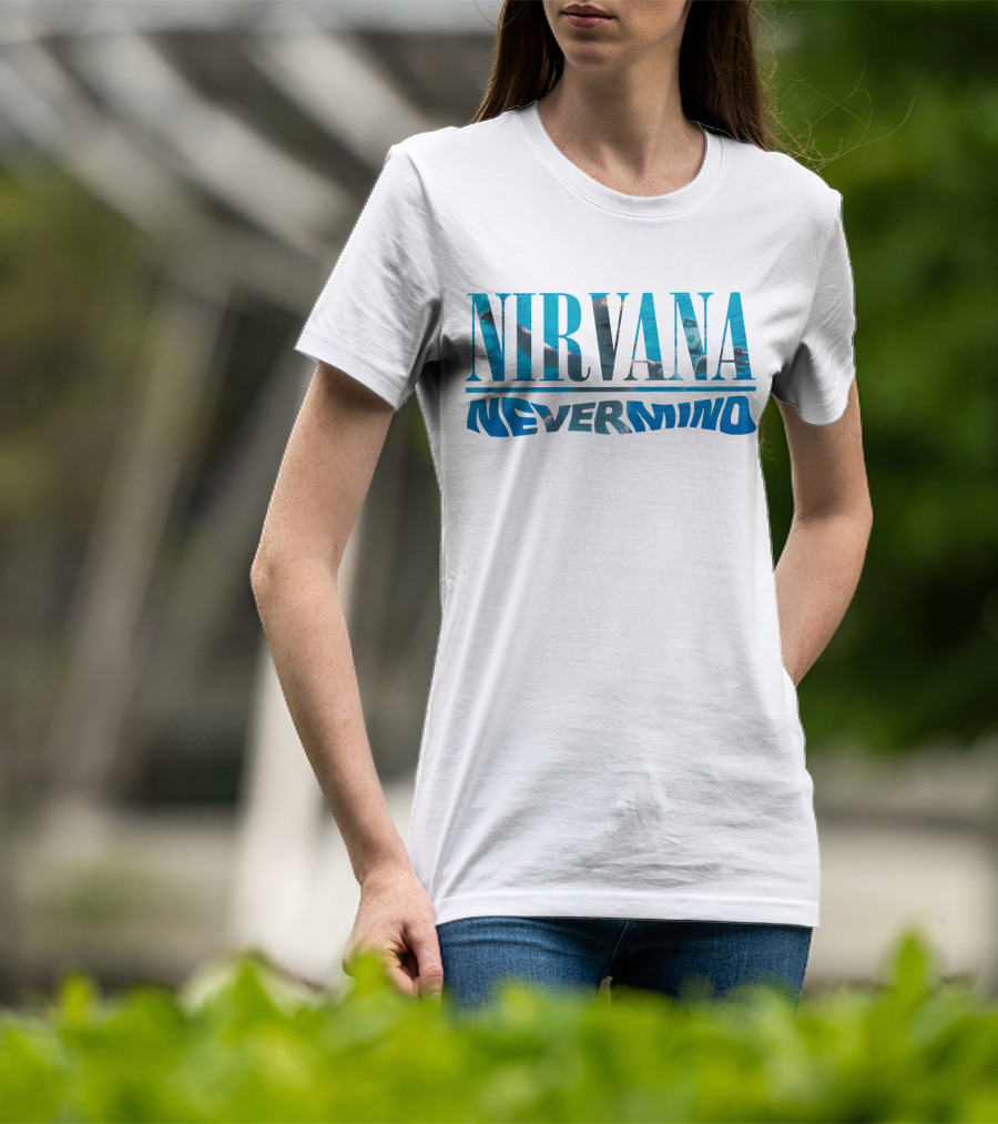 Nirvana Nevermind Album Cover Textured T-Shirt