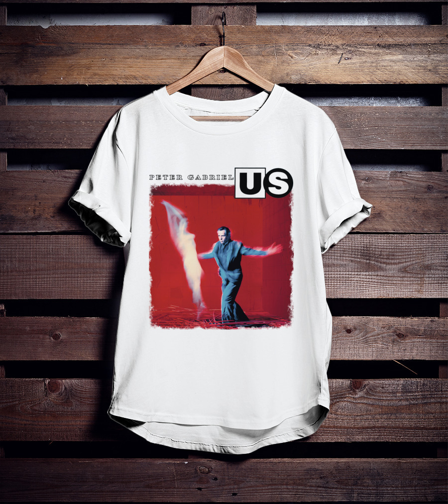 Peter Gabriel Us Album Cover Red Background Dance Image T-Shirt