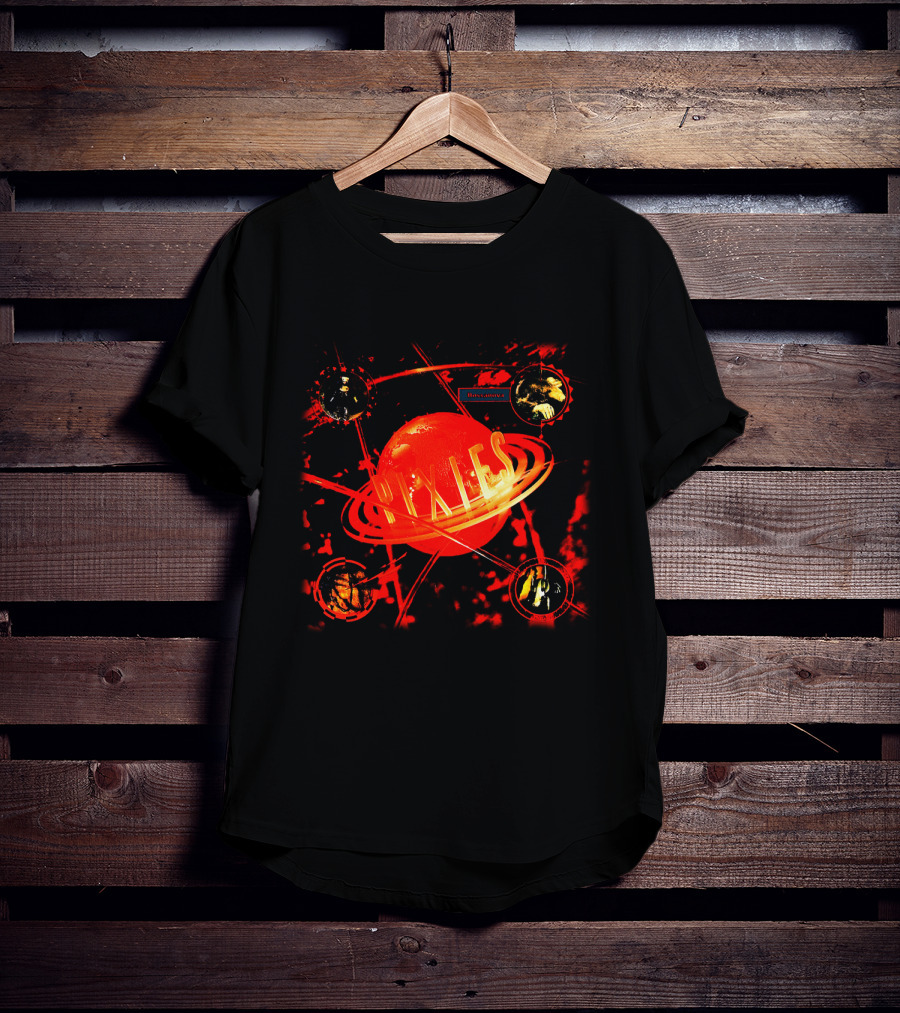 Pixies Bossanova Album Cover With Red Planet And Orbiting Images T-Shirt